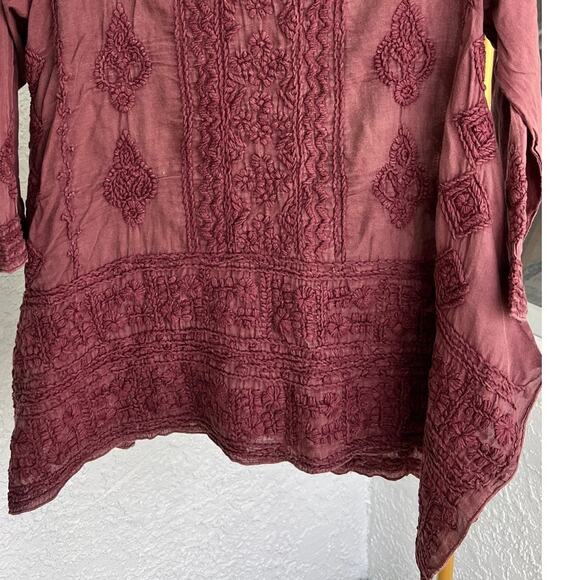 NWT Anthropology by Kyla Seo Blouse Pink Oversized - Picture 4 of 15